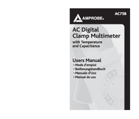 Thumbnail of document Manual - AC75B 600 A Digital Clamp Meter with Temperature